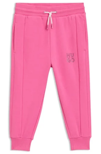 Kids’ stud-logo tracksuit bottoms in a cotton blend Kids’ stud-logo tracksuit bottoms in a cotton blend