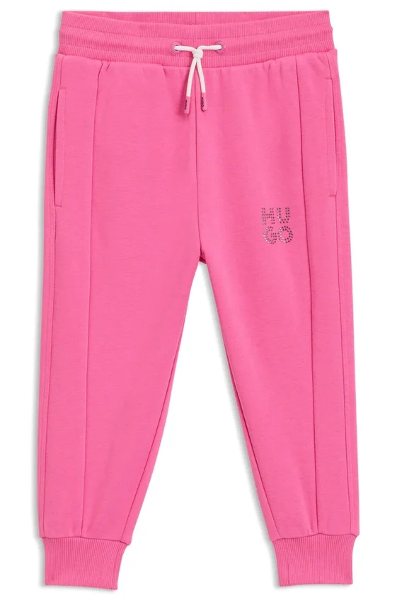 Kids’ stud-logo tracksuit bottoms in a cotton blend Kids’ stud-logo tracksuit bottoms in a cotton blend