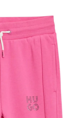 Kids’ stud-logo tracksuit bottoms in a cotton blend Kids’ stud-logo tracksuit bottoms in a cotton blend