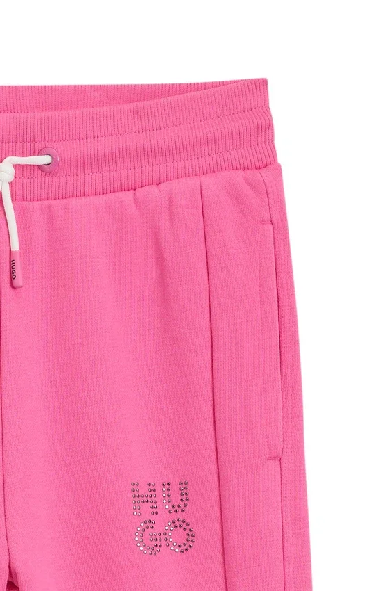 Kids’ stud-logo tracksuit bottoms in a cotton blend Kids’ stud-logo tracksuit bottoms in a cotton blend