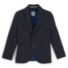 Kids’ suit jacket in stretch fabric with printed lining Kids’ suit jacket in stretch fabric with printed lining