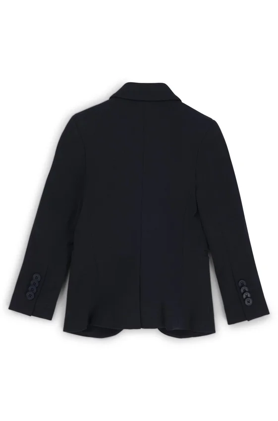 Kids’ suit jacket in stretch fabric with printed lining Kids’ suit jacket in stretch fabric with printed lining