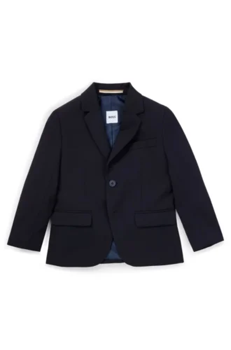 Kids’ suit jacket in stretch wool with signature lining Kids’ suit jacket in stretch wool with signature lining
