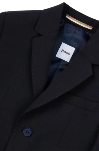 Kids’ suit jacket in stretch wool with signature lining Kids’ suit jacket in stretch wool with signature lining