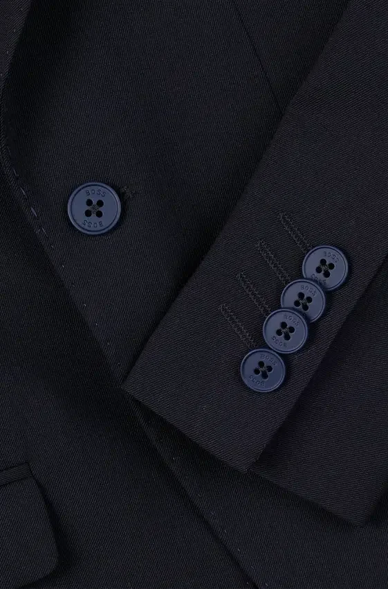 Kids’ suit jacket in stretch wool with signature lining Kids’ suit jacket in stretch wool with signature lining
