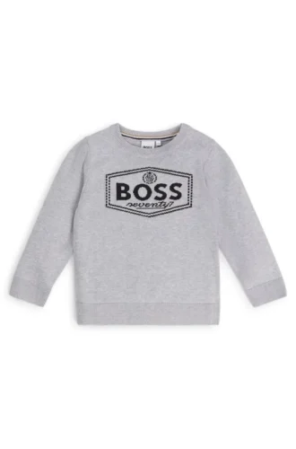 Kids’ sweater in cotton with new-season logo