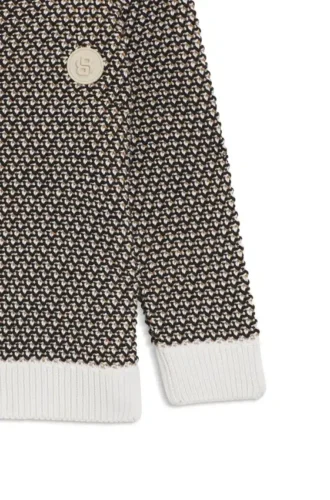 Kids’ sweater with three-tone cotton knit