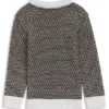 Kids’ sweater with three-tone cotton knit