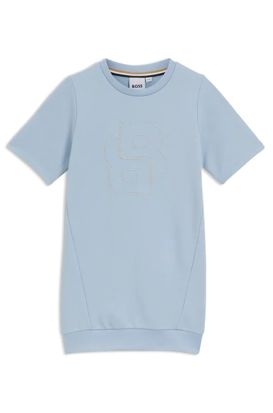 Kids’ sweatshirt dress with embroidered Double B monogram Kids’ sweatshirt dress with embroidered Double B monogram