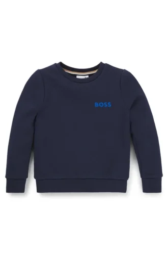 Kids’ sweatshirt in fleece with logo print