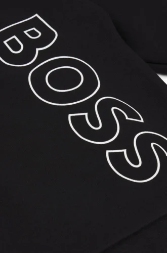 Kids’ sweatshirt in fleece with vertical logo