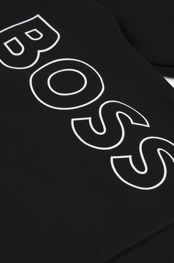 Kids’ sweatshirt in fleece with vertical logo Kids’ sweatshirt in fleece with vertical logo