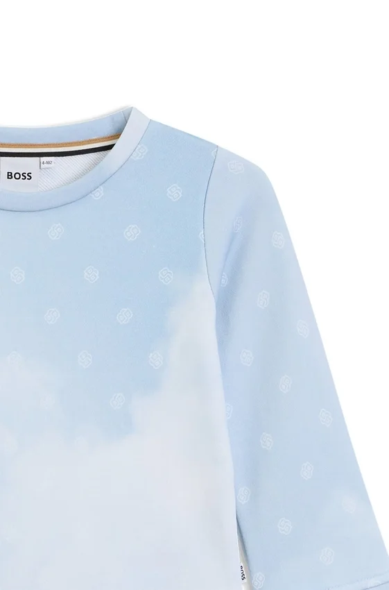 Kids’ sweatshirt with Double B monograms and clouds Kids’ sweatshirt with Double B monograms and clouds