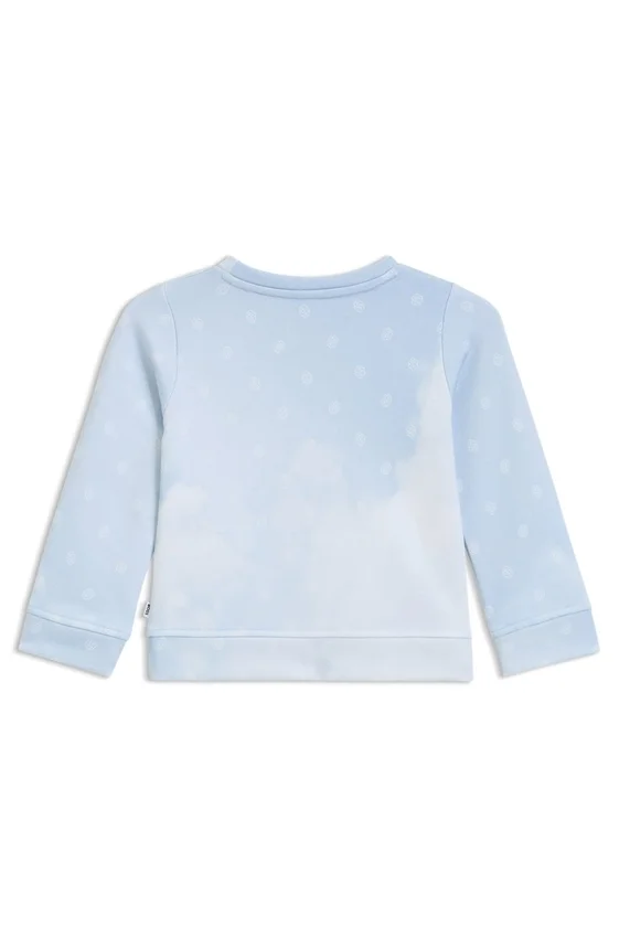 Kids’ sweatshirt with Double B monograms and clouds Kids’ sweatshirt with Double B monograms and clouds