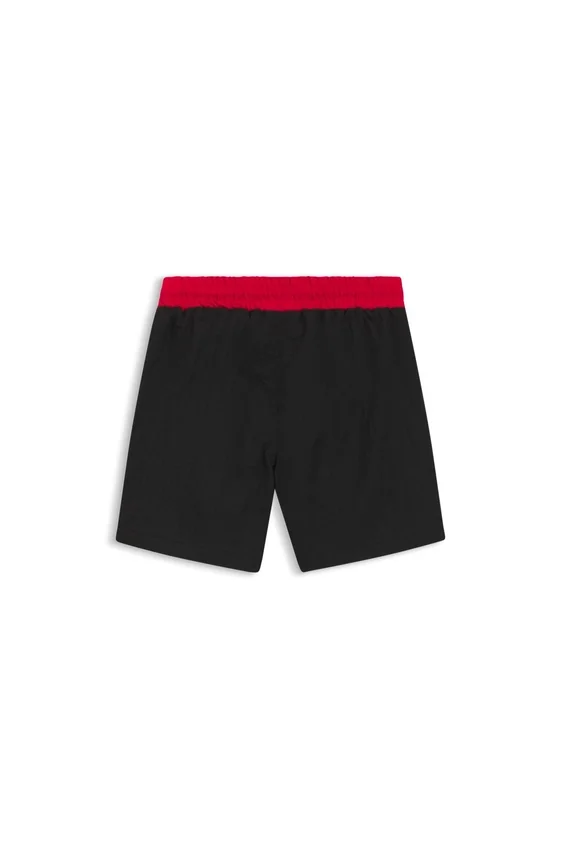 Kids’ swim shorts with contrast logo print Kids’ swim shorts with contrast logo print