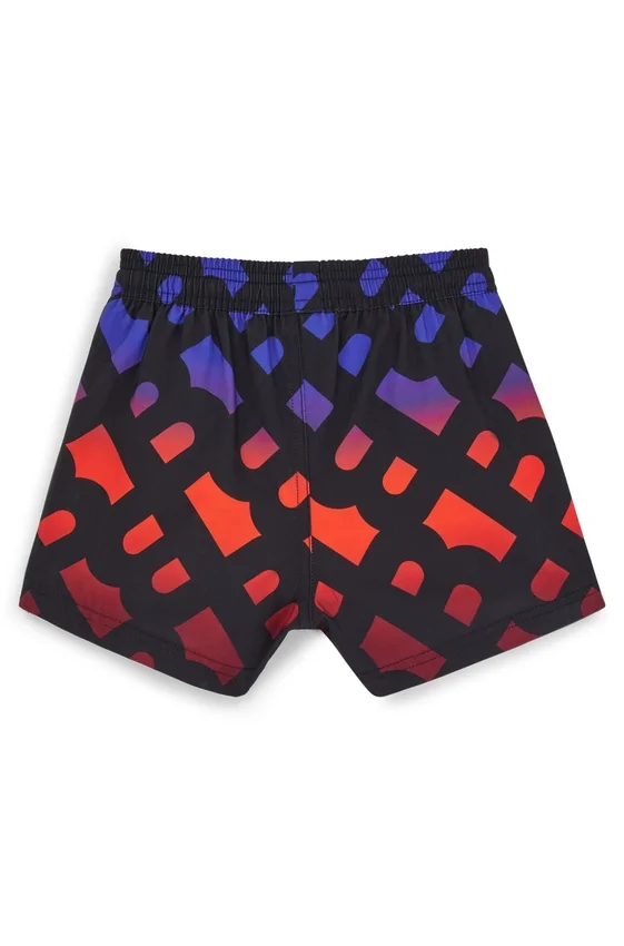 Kids’ swim shorts with gradient monogram print Kids’ swim shorts with gradient monogram print