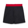 Kids’ swim shorts with vertical logo print