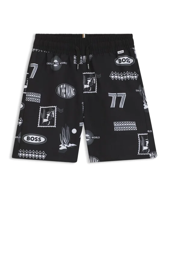 Kids’ swim trunks with creative artwork Kids’ swim trunks with creative artwork