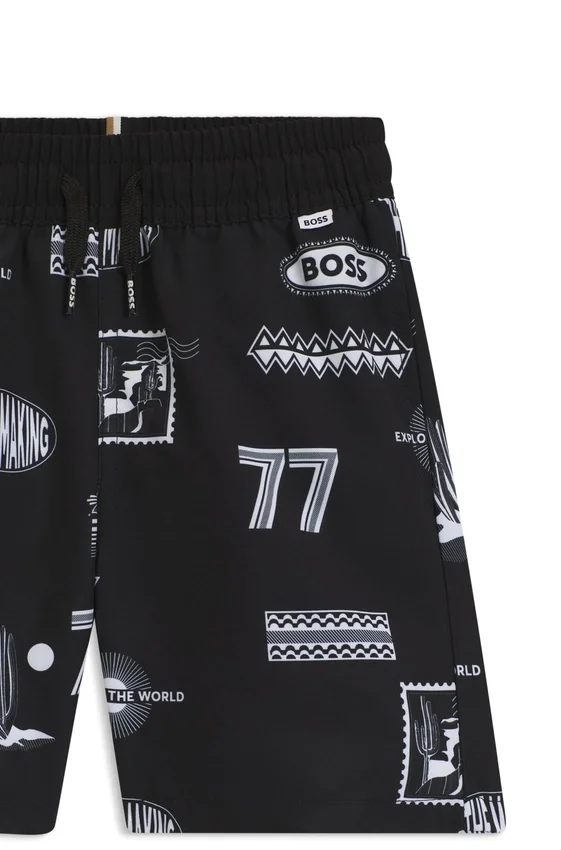 Kids’ swim trunks with creative artwork Kids’ swim trunks with creative artwork