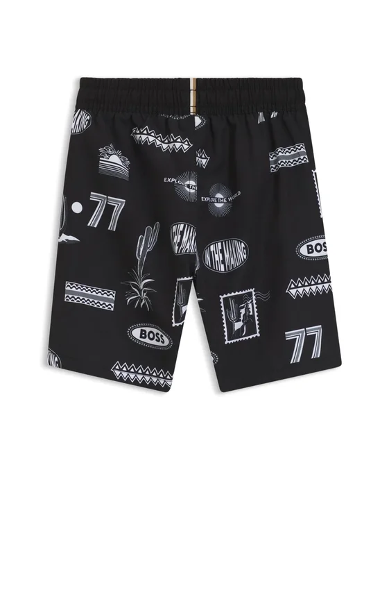 Kids’ swim trunks with creative artwork Kids’ swim trunks with creative artwork