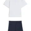 Kids’ T-shirt and shorts set with logo prints Kids’ T-shirt and shorts set with logo prints