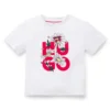 Kids T-shirt in cotton with floral stacked-logo print Kids T-shirt in cotton with floral stacked-logo print