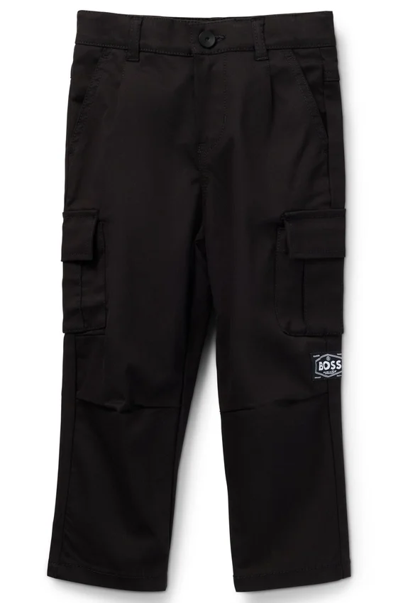 Kids’ tapered-fit trousers in stretch-cotton twill Kids’ tapered-fit trousers in stretch-cotton twill