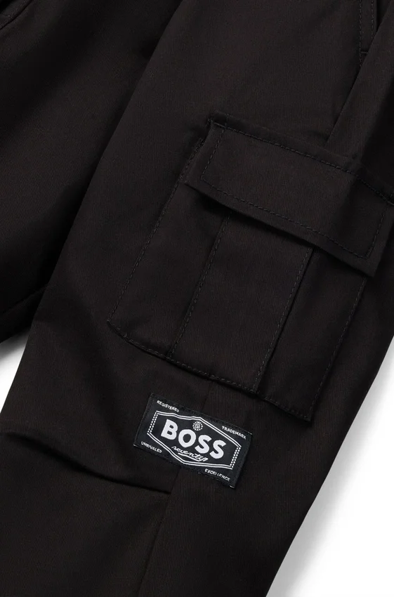 Kids’ tapered-fit trousers in stretch-cotton twill Kids’ tapered-fit trousers in stretch-cotton twill