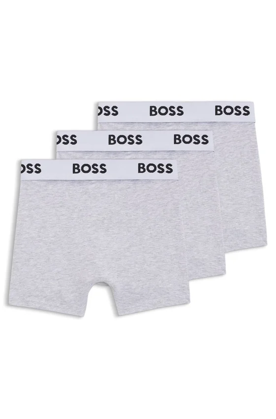 Kids’ three-pack of boxer shorts in stretch cotton Kids’ three-pack of boxer shorts in stretch cotton