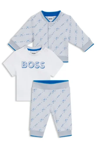 Kids’ three-piece tracksuit in cotton