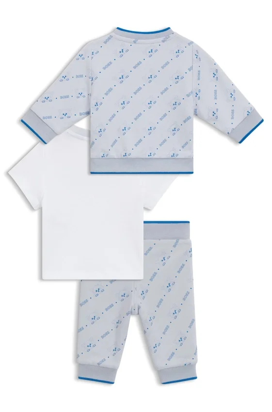 Kids’ three-piece tracksuit in cotton Kids’ three-piece tracksuit in cotton