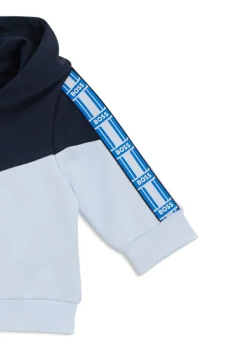 Kids’ three-piece tracksuit in stretch cotton