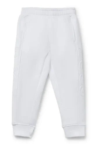 Kids’ tracksuit bottoms with embossed logos