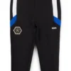 Kids’ tracksuit bottoms with stripes and logo details