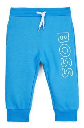 Kids’ tracksuit bottoms with vertical logo