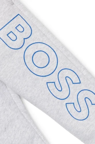 Kids’ tracksuit bottoms with vertical logo print