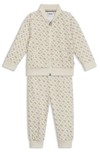 Kids’ tracksuit with monogram pattern