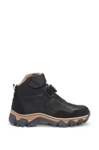 Kids’ trainers in canvas and leather