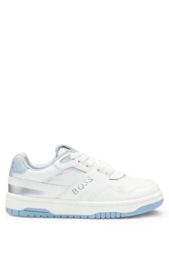 Kids’ trainers in leather and canvas