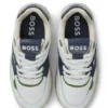 Kids’ trainers in leather and canvas Kids’ trainers in leather and canvas
