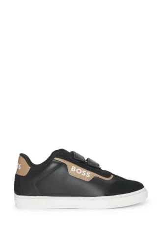 Kids’ trainers in leather and mesh