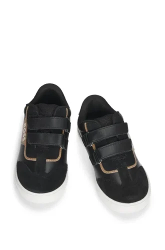 Kids’ trainers in leather and mesh