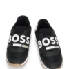 Kids’ trainers in leather and mesh with logo elastic Kids’ trainers in leather and mesh with logo elastic