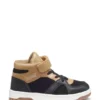 Kids’ trainers in leather and velvet