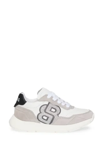 Kids’ trainers in leather with Double B monogram Kids’ trainers in leather with Double B monogram