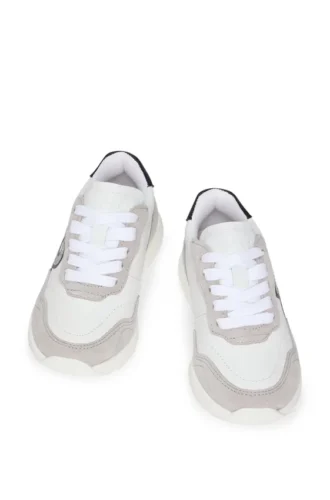 Kids’ trainers in leather with Double B monogram Kids’ trainers in leather with Double B monogram