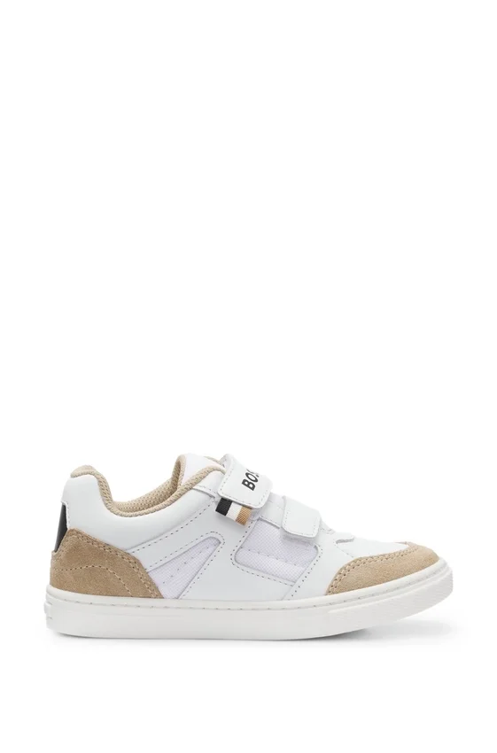 Kids’ trainers in mesh and leather Kids’ trainers in mesh and leather
