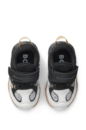Kids’ trainers in mesh and leather