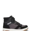 Kids’ trainers in mixed materials with faux-shearling lining Kids’ trainers in mixed materials with faux-shearling lining