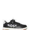 Kids’ trainers in mixed materials with logo details Kids’ trainers in mixed materials with logo details